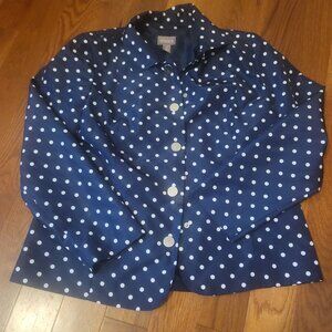 Polka dot Chico's jacket-